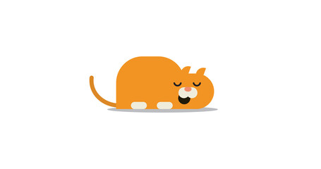 orange cat sleeping