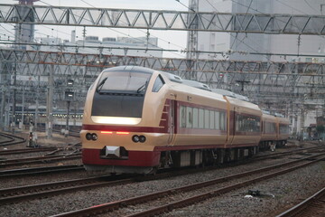 Naklejka premium 常磐線を走行する鉄道車両