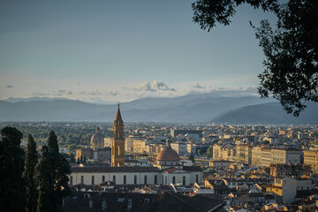 Obraz premium Florence cityscape in a summer evening