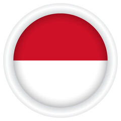Monaco Flag badge PNG image.