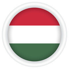 Hungary Flag badge PNG image.