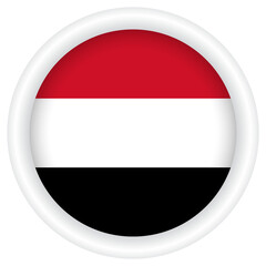 Yemen Flag badge PNG image.