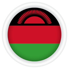 Malawi Flag badge PNG image.