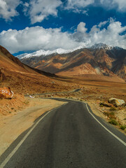 Mountain road of Ladakh, Northern India.