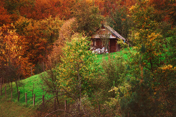 autumn landscape in northeastern Bosnia