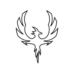Phoenix line icon