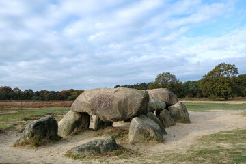 Hunnebed D54 bij Havelte, Drenthe province, The Netherlands
