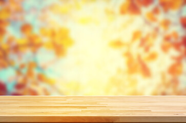 Autumn background and trees at falling season
