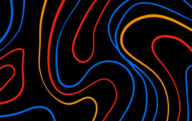 Abstract outline stroke pattern design for art deco style. Luxury background and wallpaper design