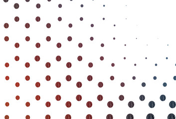 Light blue, red vector template with circles.