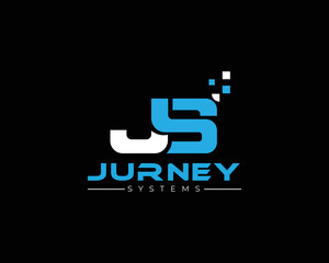 JS vector logo design