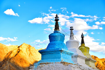 インド最北の秘境、ラダック地方リキルの仏塔