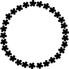 frame made of flowers