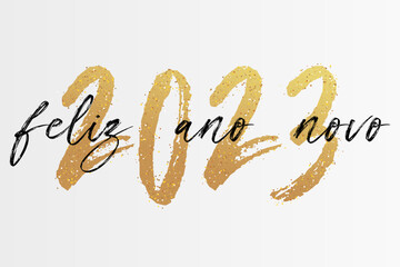 feliz ano novo 2023 - obrazy, fototapety, plakaty
