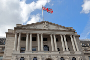 Fototapeta na wymiar The Bank of England, the central bank of the United Kingdom