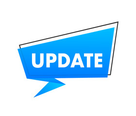 Update label, baner. Time to Update. Vector stock illustration.
