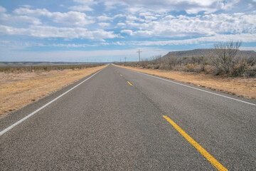 Phoenix, Arizona- Road in the middle of desert land