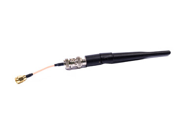 Antennas of c wifi hotspot for router isolated on white