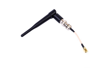 Antennas for wifi hotspot for router isolated on white