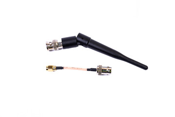 Antennas for wifi hotspot for router isolated on white