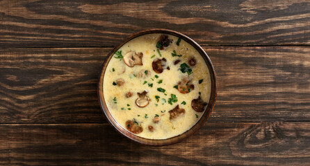 Creamy mushroom soup