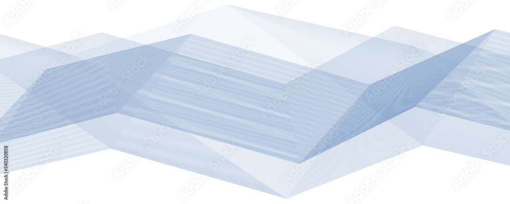 Aufkleber bluish broken complex polyline by thin lines