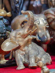 selective focus on an elephant