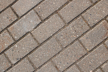 Rectangular paving slabs closeup, background or texture