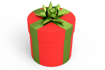 Gift boxes with ribbon and bow isolated on white background. greeting design