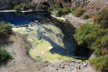 Bassin de la source de la rivi&egrave;re Almyros pr&egrave;s de Gazi en Cr&egrave;te