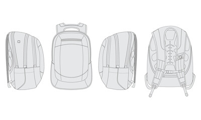 backpack vector design