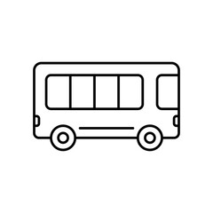 Bus Icon, Travel Anywhere by Bus, to reduce emissions.