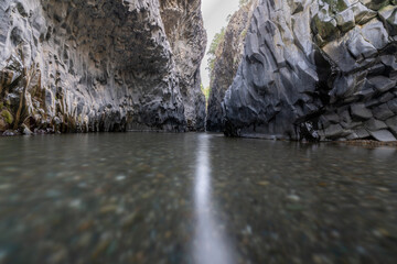 Alcantara Schlucht in Sizilien