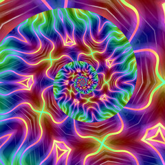 Abstract spiral background. Vector illustration