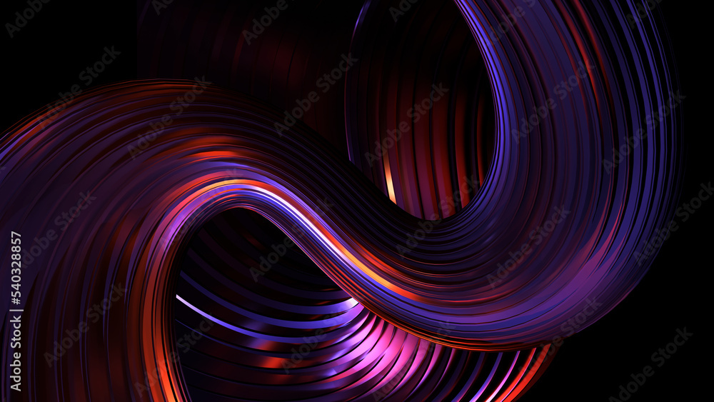 Poster Abstract technology background of the image from red, blue and black color. Background with blur effect. Can be used in the description of technological processes, science, education. 