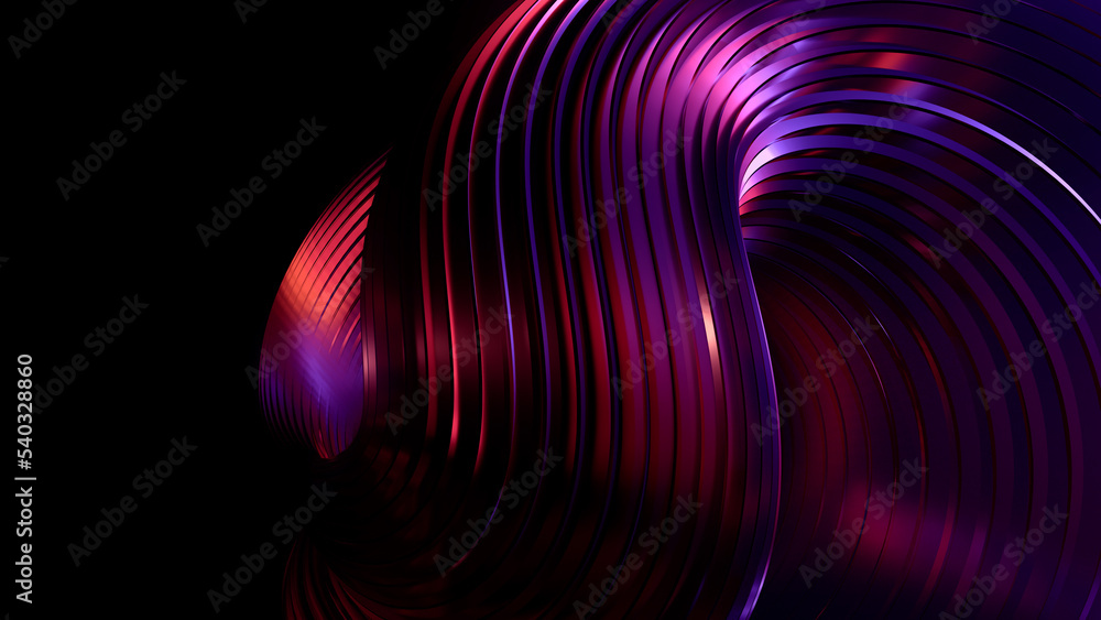 Poster Abstract technology background of the image from red, blue and black color. Background with blur effect. Can be used in the description of technological processes, science, education. 