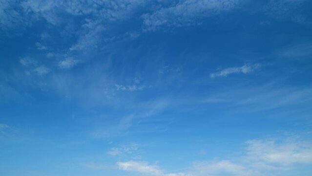 Cinemagraphs b-roll cirrus clouds. Early winter after rain the sky is always bright. Cirrus Timelapse.