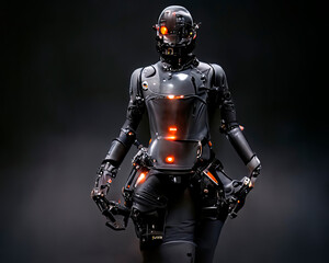 Robots. Futuristic interpretation Future 2025.Illustration