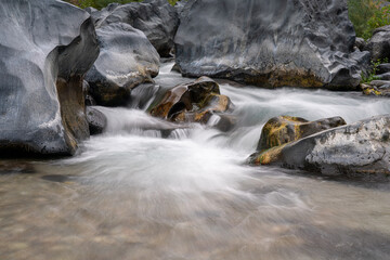 Alcantara Schlucht in Sizilien