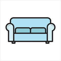 sofa icon vector design template