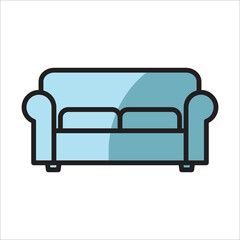 sofa icon vector design template