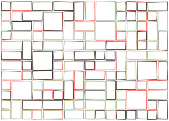 Offset Quads generative art background art illustration