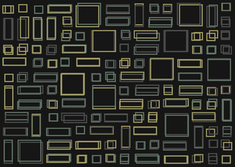 Offset Quads generative art background art illustration