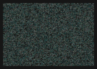 Fototapeta premium Offset Quads generative art background art illustration