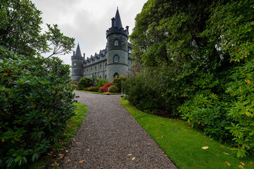 Fototapeta na wymiar Inveraray Castle in Scotland.
