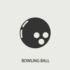 Bowling ball icon