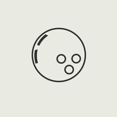 Bowling ball icon