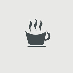 Coffee cup vector icon illustration sign