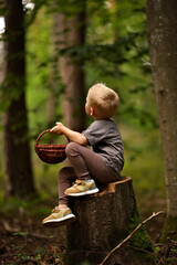 child in the forest