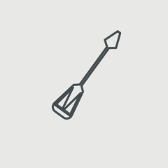 Screwdriver vector icon illustration sign